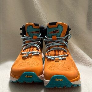 Altra Vibrant Orange and Teal Trail Shoes